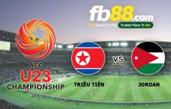 fb88-soi kèo U23 Triều Tiên vs U23 Jordan