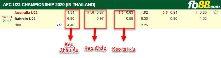 fb88-Tỷ lệ kèo chấp Úc vs Bahrain