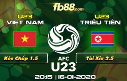 fb88-Tỷ lệ kẻo Việt Nam vs Triều Tiên