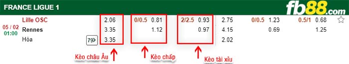 fb88-kèo chấp Lille OSC vs Rennes