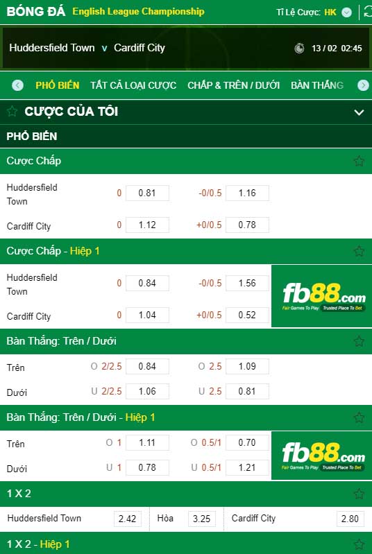 fb88-kèo nhà cái Huddersfield Town vs Cardiff City