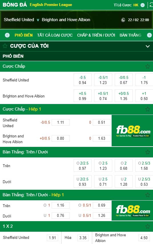 fb88-kèo nhà cái Sheffield United vs Brighton and Hove Albion