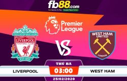 fb88-soi kèo Liverpool vs West Ham United