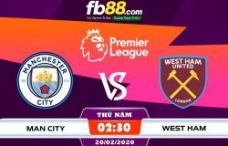 fb88-soi kèo Manchester City vs West Ham United