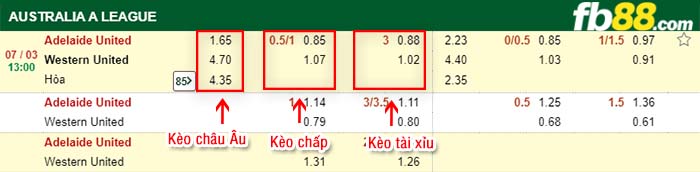 fb88-kèo chấp Adelaide United vs Western United