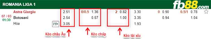 fb88-kèo chấp Astra Giurgiu vs Botosani