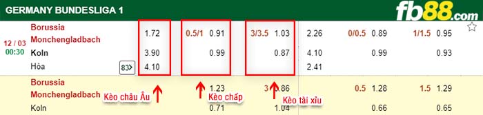 fb88-kèo chấp Borussia Monchengladbach vs Koln