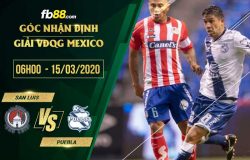 fb88-soi kèo Atletico San Luis vs Puebla