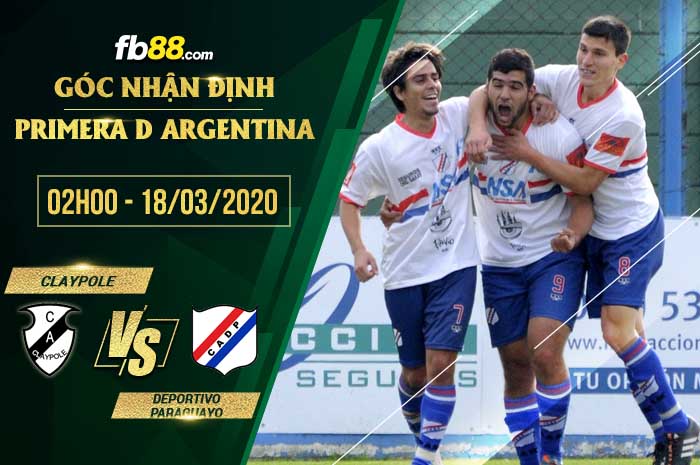 fb88-soi kèo CA Claypole vs Deportivo Paraguayo