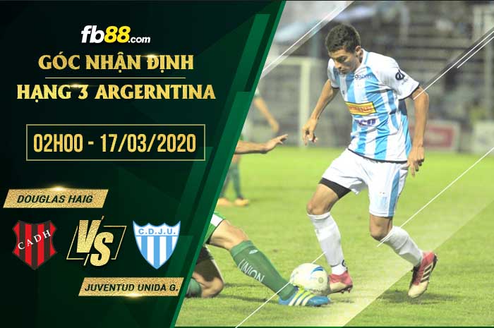 fb88-soi kèo CA Douglas Haig vs Juventud Unida De Gualeguaychu
