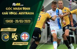 fb88-soi kèo Central Coast Mariners vs Melbourne City