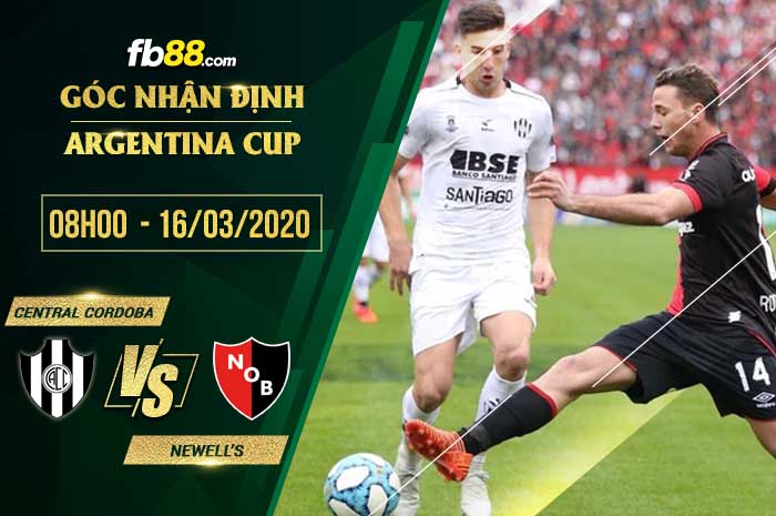 fb88-soi kèo Central Cordoba de Santiago vs Newell's Old Boys