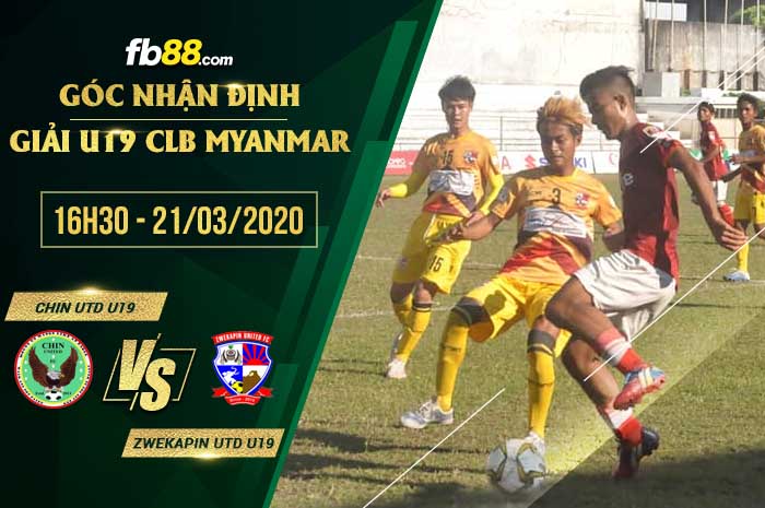 fb88-soi kèo Chin United U19 vs Zwekapin United U19