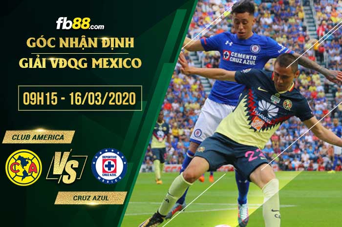 fb88-soi kèo Club America vs Cruz Azul