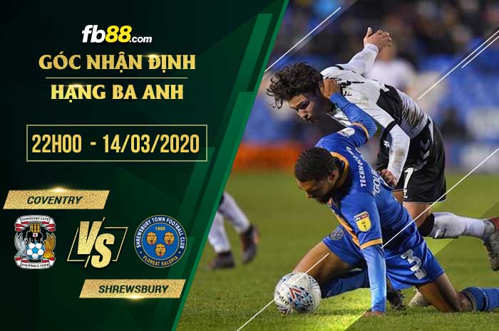 fb88-soi kèo Coventry City vs Shrewsbury Town