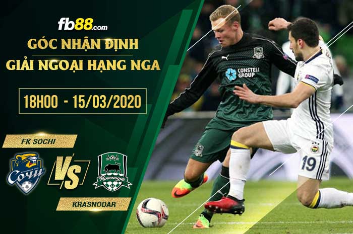 fb88-soi kèo FK Sochi vs FC Krasnodar