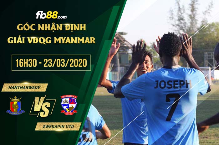 fb88-soi kèo Hantharwady United vs Zwekapin United