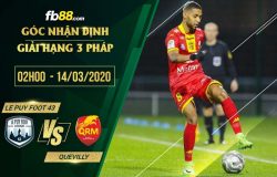 fb88-soi kèo Le Puy Foot 43 Auvergne vs US Quevilly Rouen
