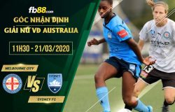 fb88-soi kèo Melbourne City FC vs Sydney FC