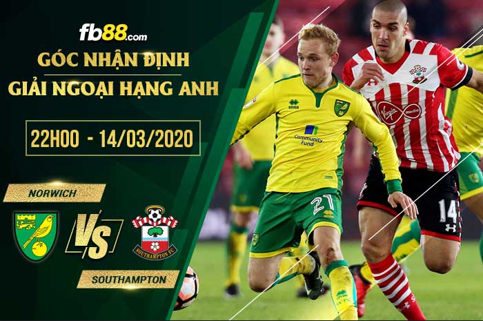 fb88-soi kèo Norwich City vs Southampton
