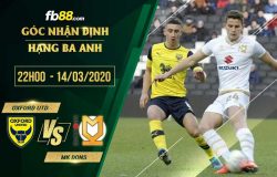 fb88-soi kèo Oxford United vs Milton Keynes Dons