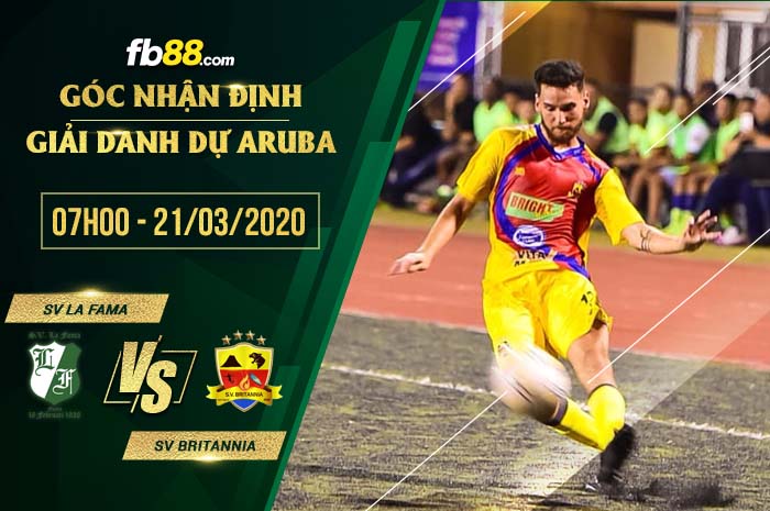 fb88-soi kèo SV La Fama vs SV Britannia