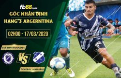 fb88-soi kèo San Martin De Burzaco vs CA General Lamadrid