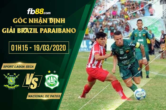 fb88-soi kèo Sport Lagoa Seca PB vs Nacional de Patos PB