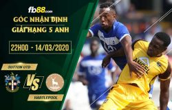 fb88-soi kèo Sutton United vs Hartlepool United