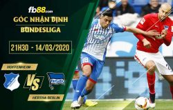 fb88-soi kèo TSG Hoffenheim vs Hertha BSC Berlin