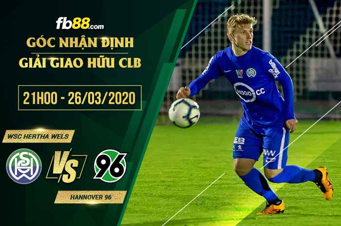 fb88-soi kèo WSC Hertha Wels vs Hannover 96