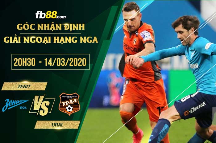 fb88-soi kèo Zenit St Petersburg vs Ural Yekaterinburg