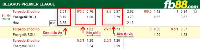 fb88-kèo chấp Torpedo Zhodino vs Energetik BGU