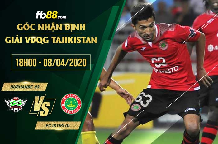 fb88-soi kèo Dushanbe-83 vs FC Istiklol Dushanbe
