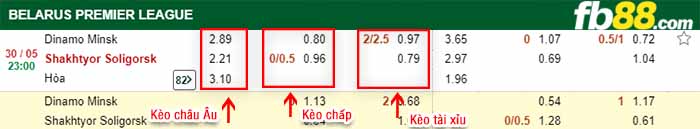 fb88-kèo chấp Dinamo Minsk vs Shakhtyor Soligorsk