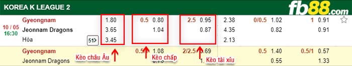 fb88-kèo chấp Gyeongnam FC vs Jeonnam Dragons