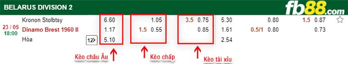 fb88-kèo chấp Kronon Stolbtsy vs Dinamo Brest II
