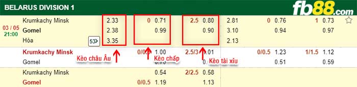 fb88-kèo chấp Krumkachy Minsk vs Gomel