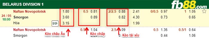 fb88-kèo chấp Naftan Novopolotsk vs Smorgon