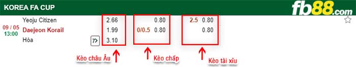 fb88-kèo chấp Yeoju Sejong vs Daejeon Korail