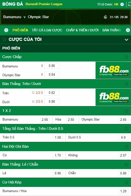 fb88-kèo nhà cái Bumamuru vs Olympique Star