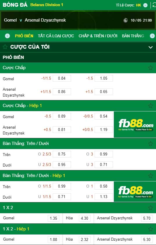 fb88-kèo nhà cái FC Gomel vs Arsenal Dzyarzhynsk