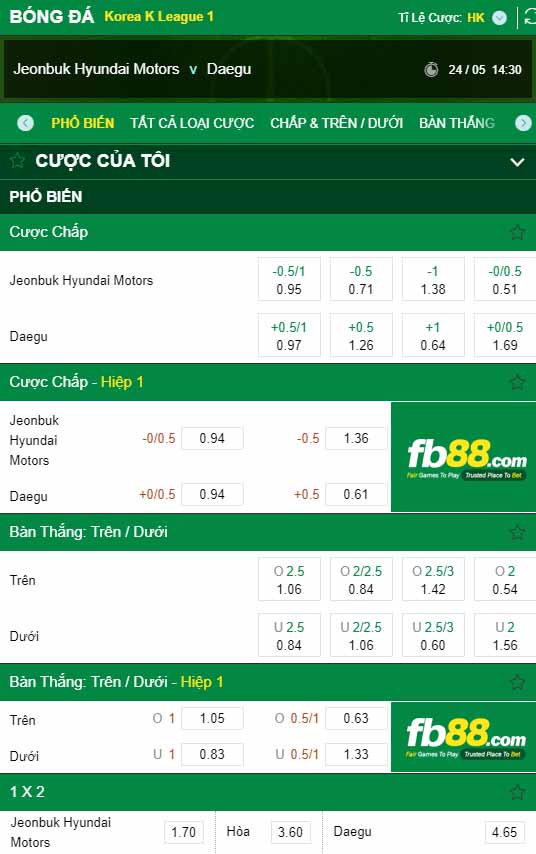 fb88-kèo nhà cái Jeonbuk Hyundai Motors vs Daegu