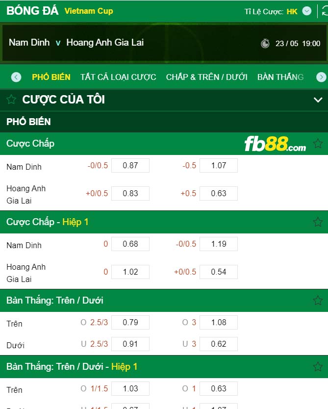 fb88-kèo tài xỉu Nam Định vs Hoàng  Anh Gia Lai