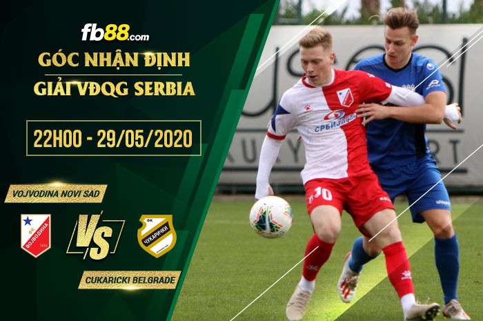 fb88-soi kèo FK Vojvodina Novi Sad vs FK Cukaricki Belgrade