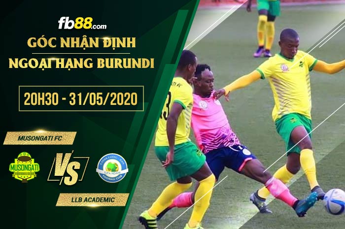 fb88-soi kèo Musongati FC vs LLB Academic