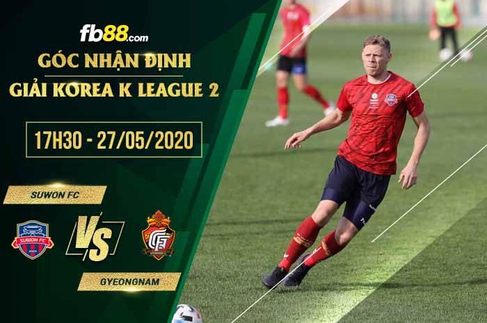 fb88-soi kèo Suwon City vs Gyeongnam FC