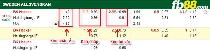 fb88-kèo chấp Hacken vs Helsingborg