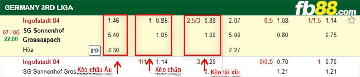 fb88-kèo chấp Ingolstadt vs SG Sonnenhof Grossaspach