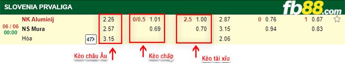 fb88-kèo chấp NK Aluminij vs NK Mura 05